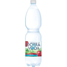Dobrá voda neperlivá Jahoda 1,5l - PET