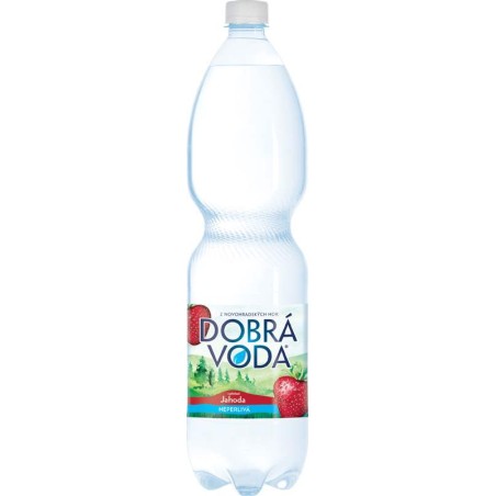 Dobrá voda neperlivá Jahoda 1,5l - PET