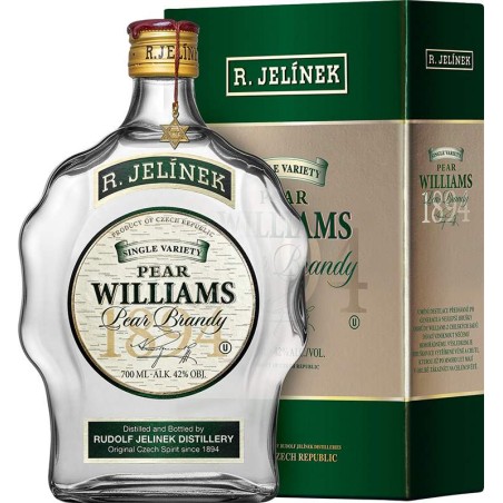 Pear Williams Brandy kosher 42% 0,7l budík