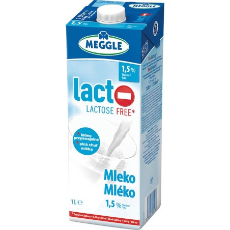 Meggle polotučné mléko bezlaktózové 1l - 1,5%