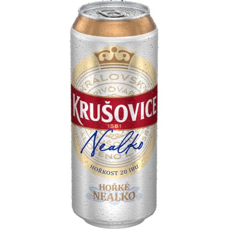Krušovice hořké nealko 0,5l plech