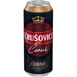 Krušovice černé 0,5l - plech