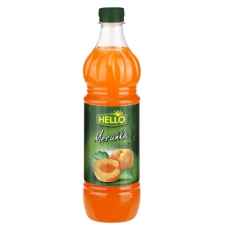 Ovocný koncentrát Hello meruňka 0,7l - PET