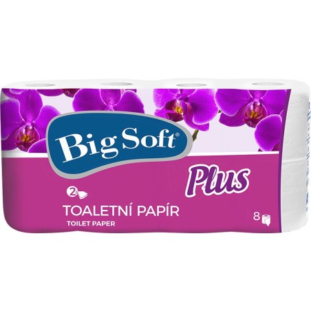 Toaletní papír Big Soft Plus 2vr. 8ks