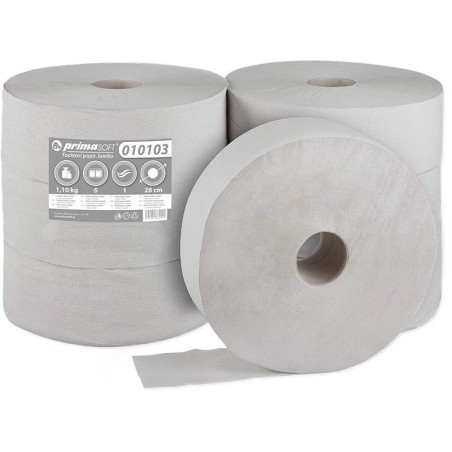 Toaletní papír Jumbo šedý 1vr. 6x280mm