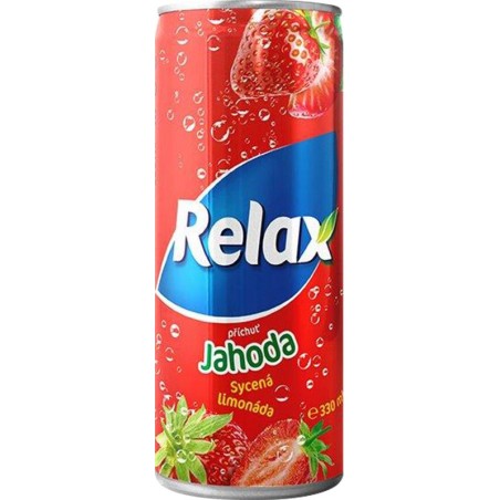 Relax Limonáda Jahoda 0,33l plech