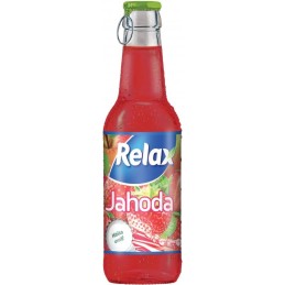 Relax jahoda 0,25l sklo