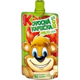 Kubík 100% ovocná kapsička jahoda-jablko-banán 100g