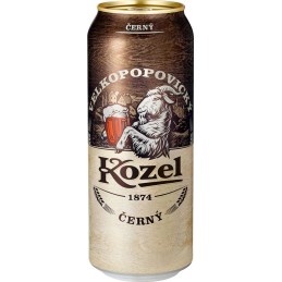 Velkopopovický Kozel černý 0,5l - plech