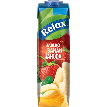 Relax Jablko - banán - jahoda 1l