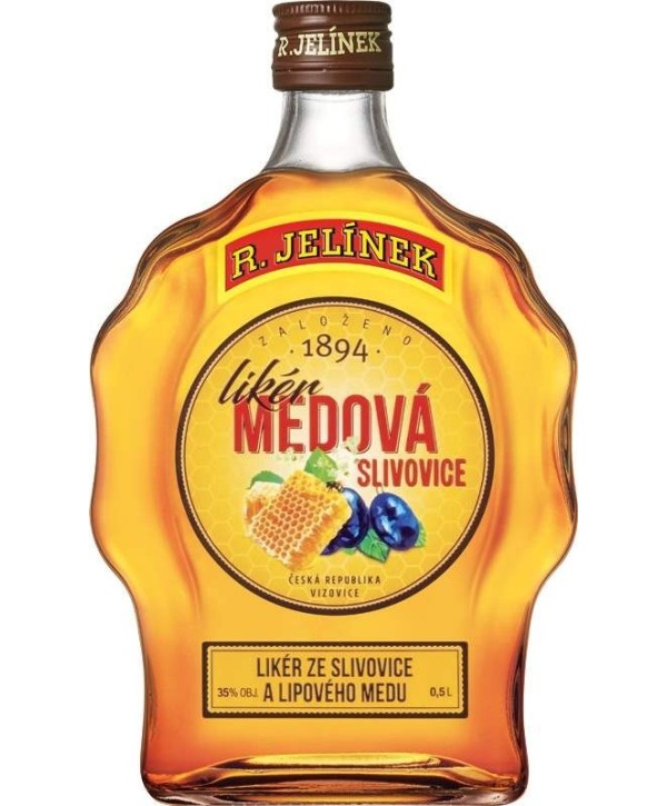 R. Jelínek Likér Medová Slivovice 0,5l budík
