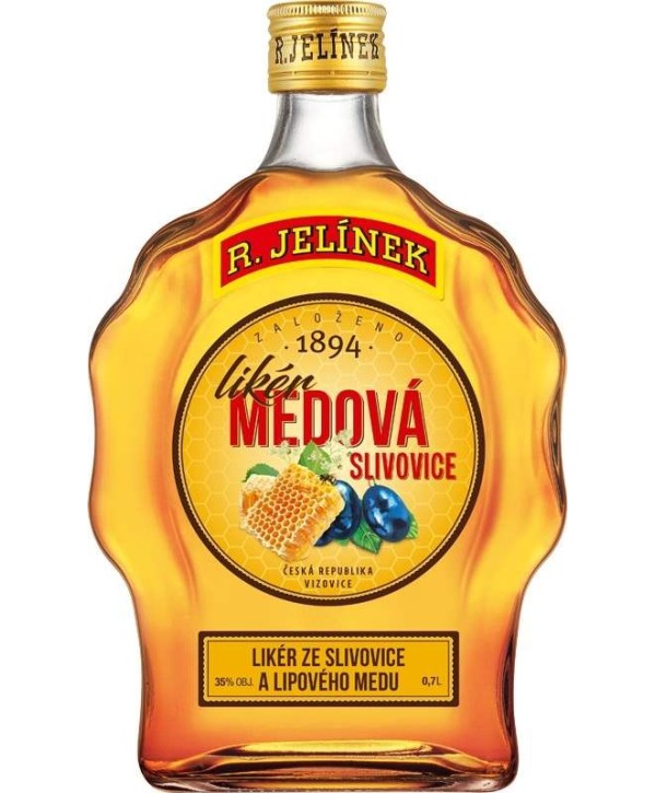 R. Jelínek Likér Medová Slivovice 0,7l budík