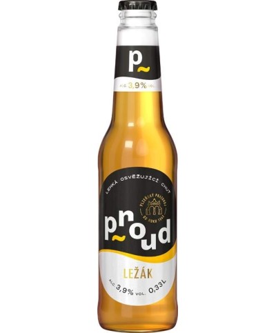 Proud světlý ležák 0,33l - sklo