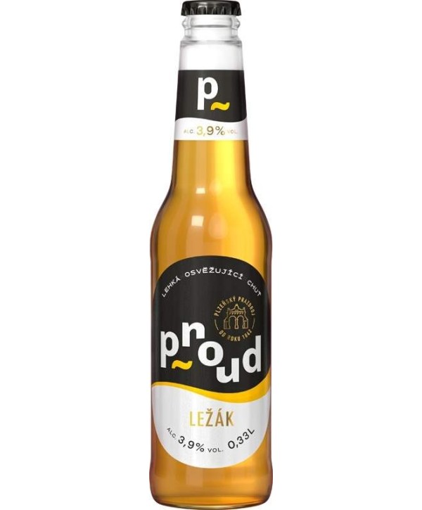Proud světlý ležák 0,33l - sklo