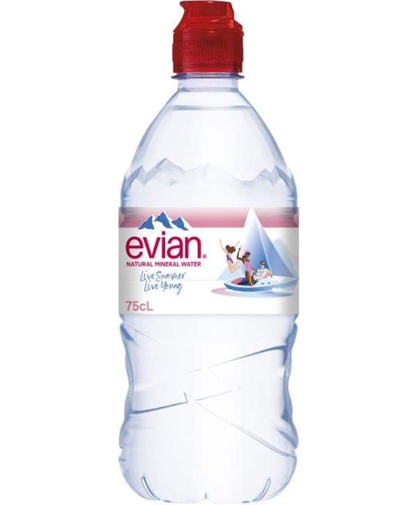 Evian 0,75l Sportcup - PET