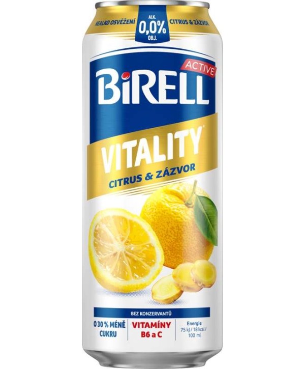 Birell Active Vitality Citrus & zázvor 0,5l - plech