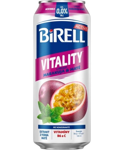 Birell Active Vitality Marakuja & Maté 0,5l - plech