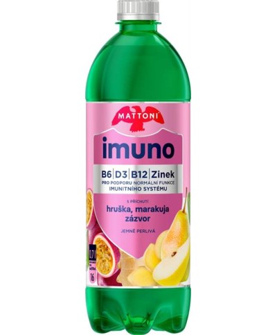 Mattoni Imuno hruška, marakuja & zázvor 0,7l - PET
