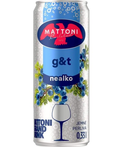 Mattoni G&T nealko 0,33l - plech