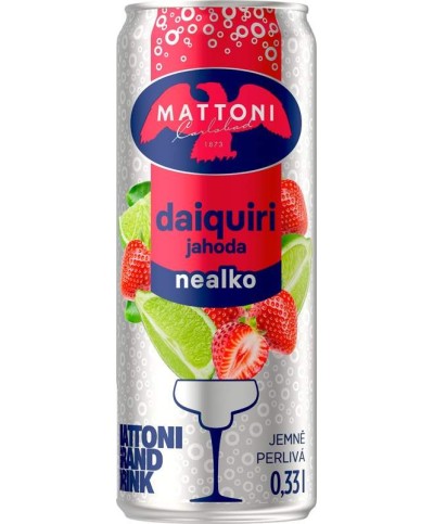 Mattoni Daiquiri jahoda nealko 0,33l - plech