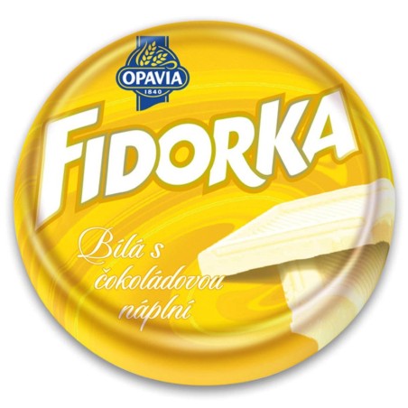 Fidorka bílá s čokoládovou náplní 30g