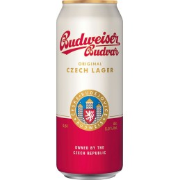 Budweiser Budvar světlý ležák 0,5l - plech