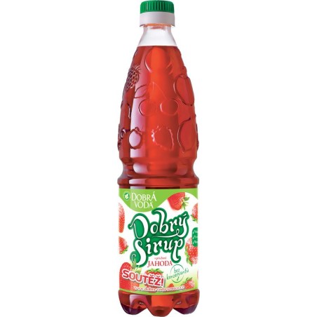 Dobrý sirup jahoda 0,7l - PET